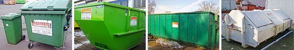 Fotos von verschiedenen Containern